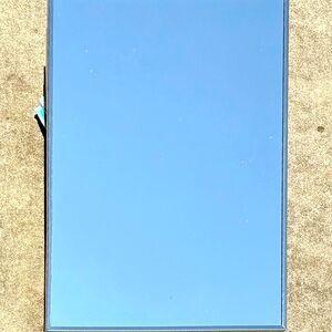 Vintage MCM NuTone Retro Glass White Metal Medicine Cabinet Two Glass Shelves